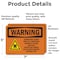 Signmission Radiation & Laser Sign, 5 in H x 7 in W, Vinyl Decal, Rectangle OS-2PACK-WS-D-57-L-12163 - alternate 3